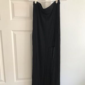 Sexy leg showing long skirt